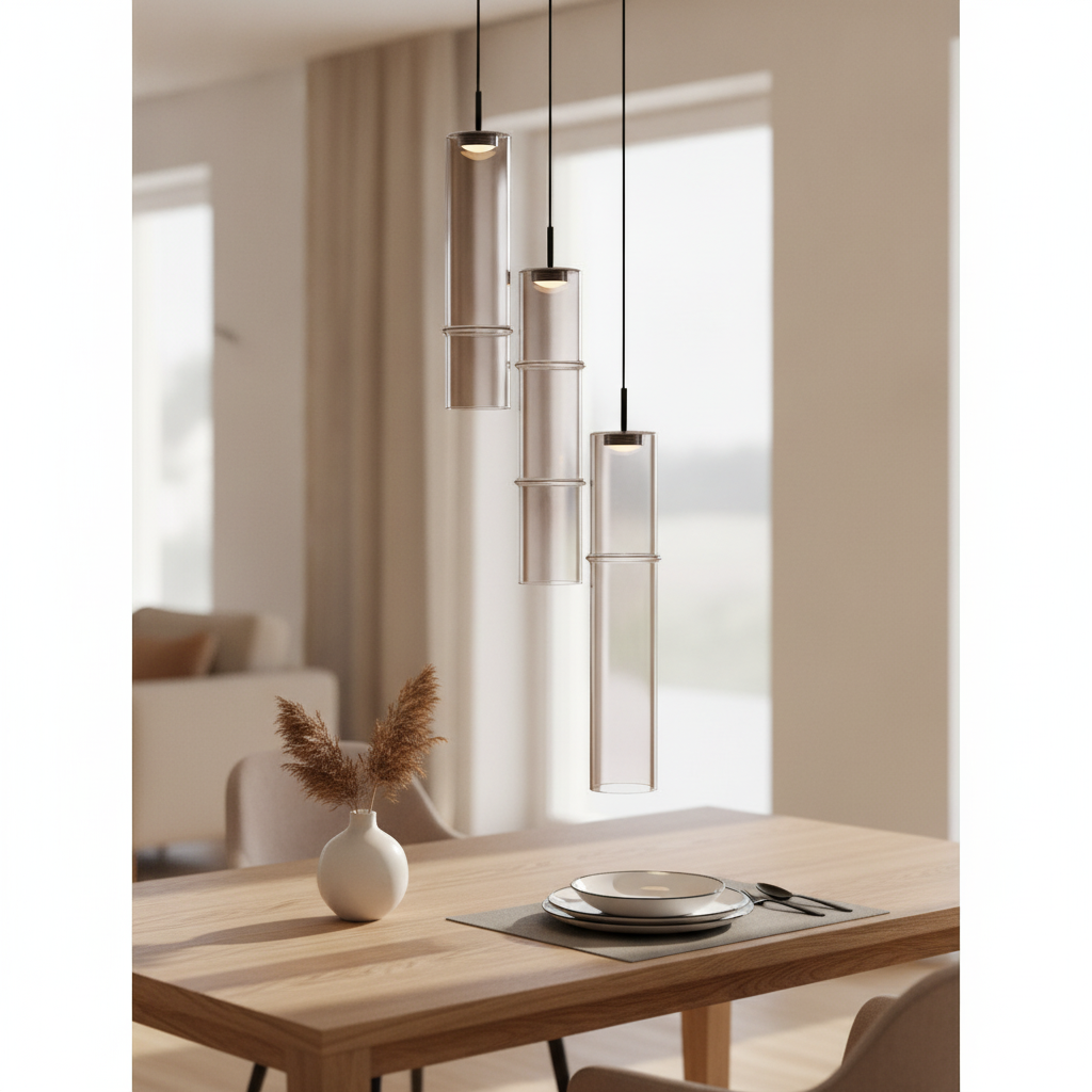 Lyora Unieke hanglampSano 3-lichts smoke glas - 9009167