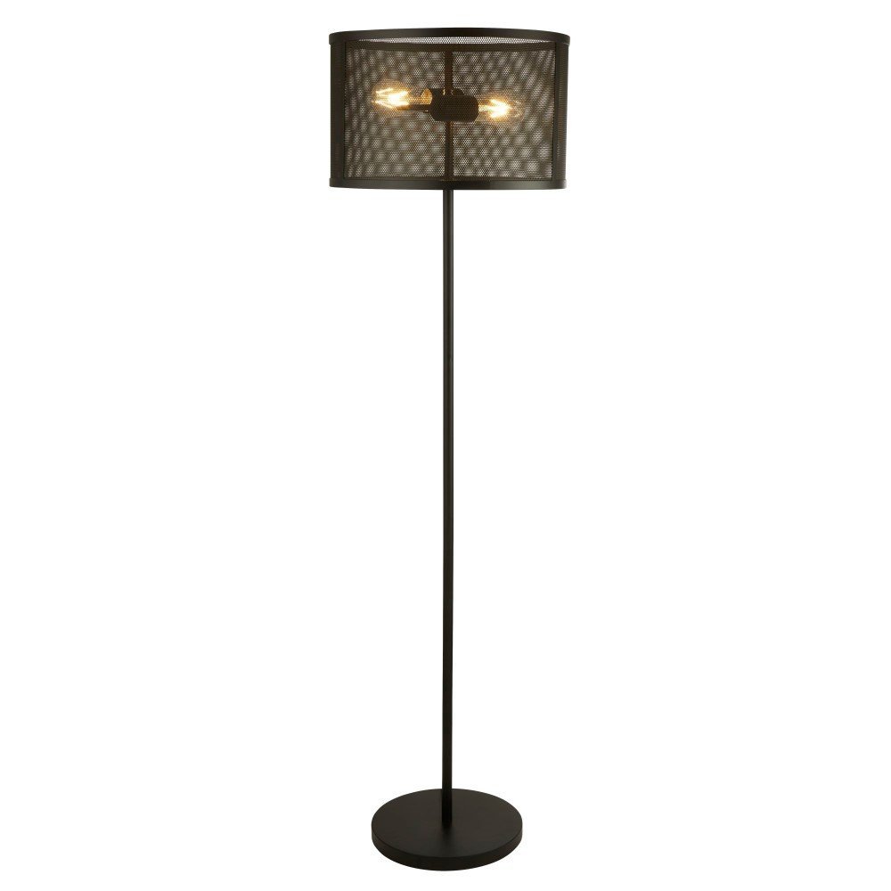Searchlight Zwarte vloerlamp Fishnet - EU2832-2BK