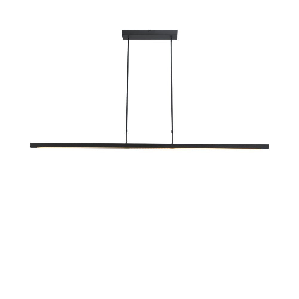 Masterlight Hanglamp eettafel - kantoorReal 3 160cm zwart - 2977-81-S-P-DW