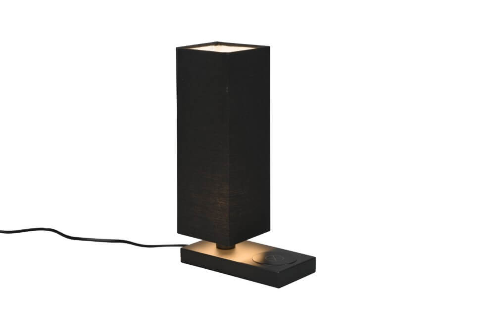 Trio Zwarte schemerlampHaley met Qi charger - R59100132