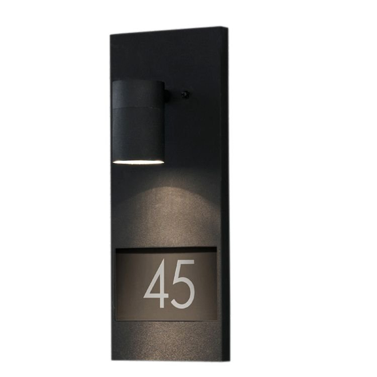 KonstSmide Wandspot Modena Adress zwart met huisnummer - 7655-750