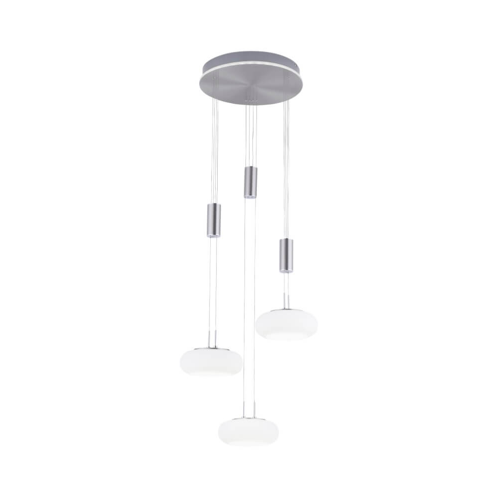 Paul Neuhaus 3-lichts hanglampQ-Etienne metaal rond - 2078-55