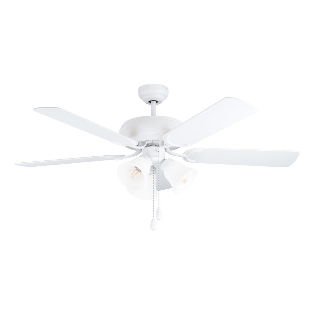 Eglo Plafondventilator lampLas Palmas E27 132cm wit - 35076