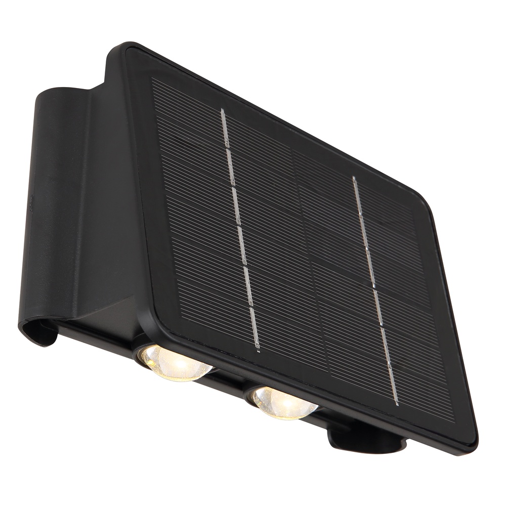 Globo Solar wandlamp Lutron zwart - 36496