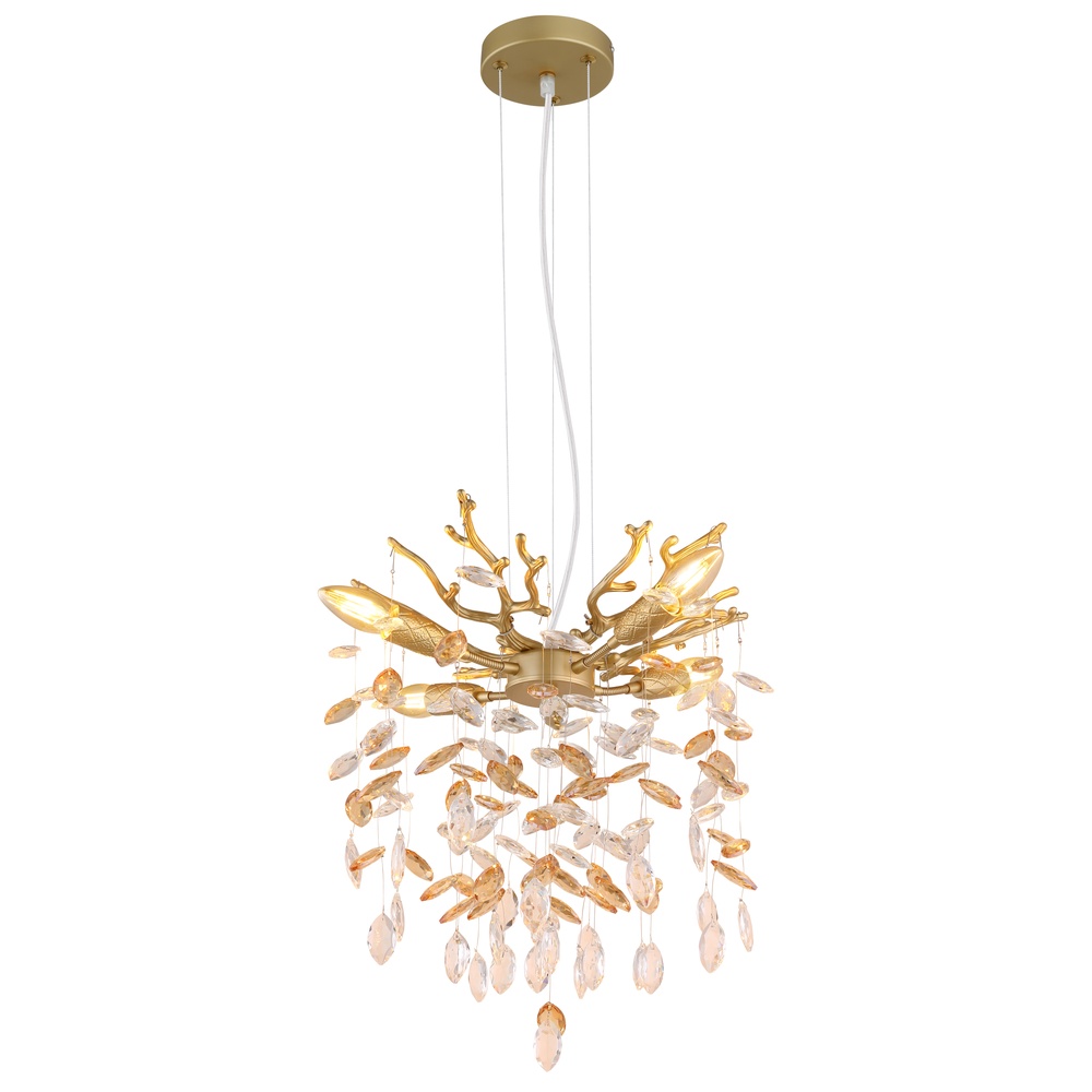 Globo Hanglamp Queena goud Ø 40cm - 64138HG