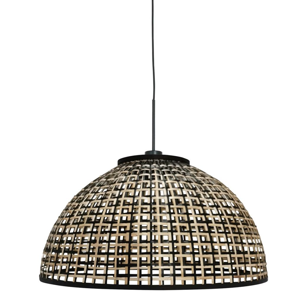Steinhauer HanglampNox Light met bamboe kap Ø60cm - 4477ZW