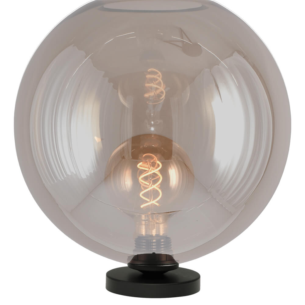 Masterlight Tafellamp Bella 2 met Ø 30cm goud glas - 4980-05-02-30