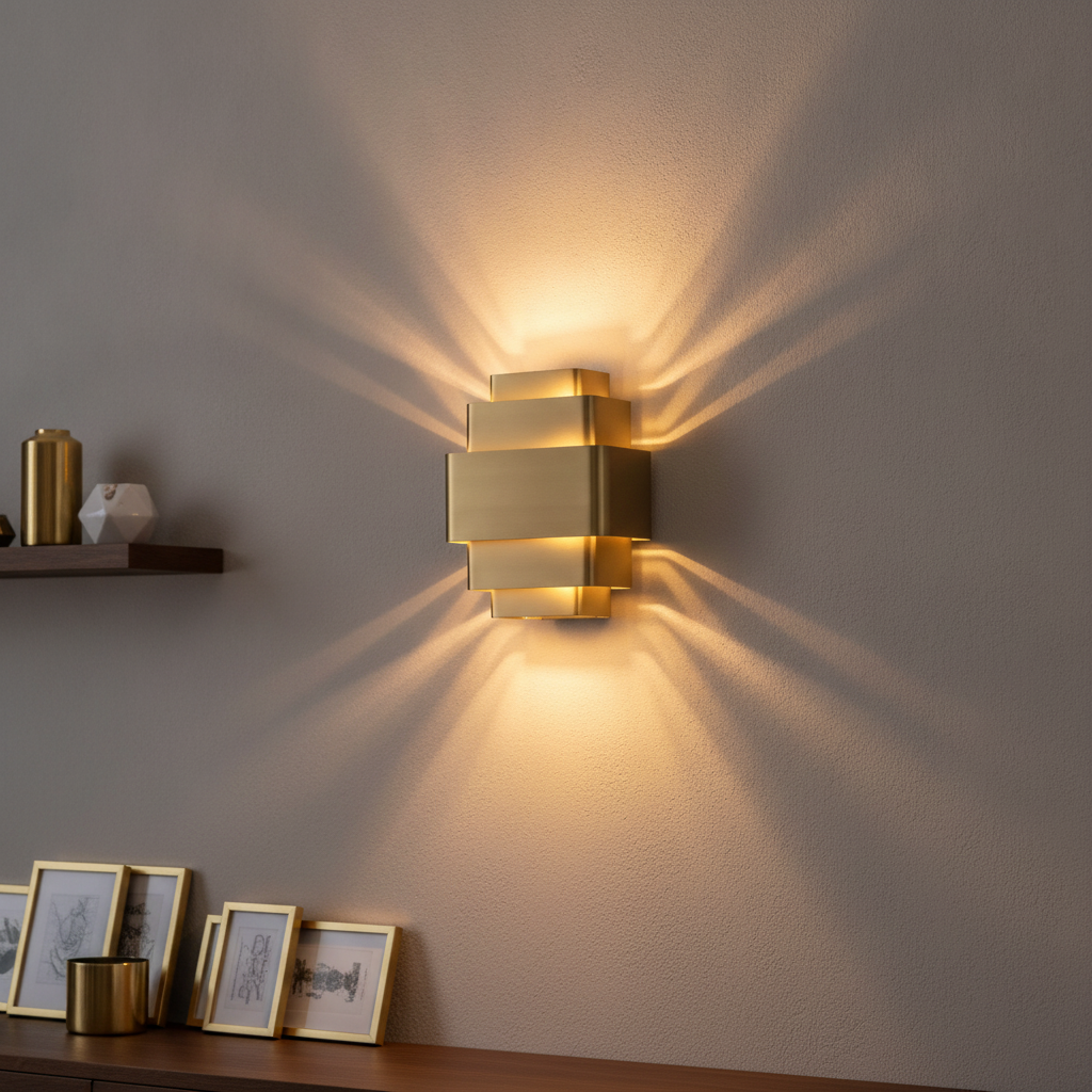 Artdelight Design wandlamp Layers brons - WL LAYERS BR