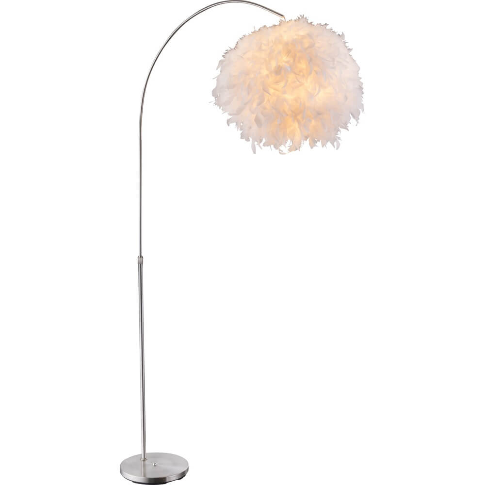 Globo Witte vloerlamp Katunga Ø 45cm - 15057S