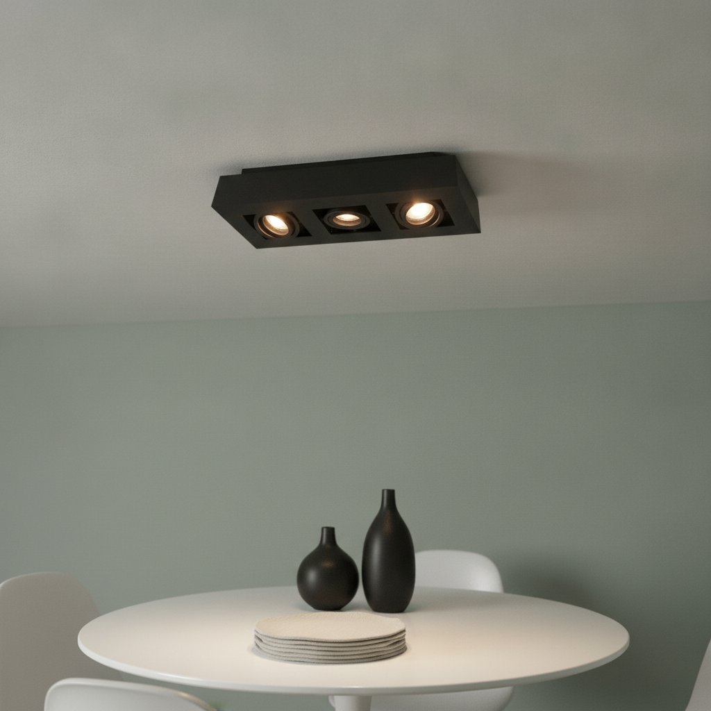 Artdelight 3-lichts opbouwspot Bosco - PL BOSCO3 ZW