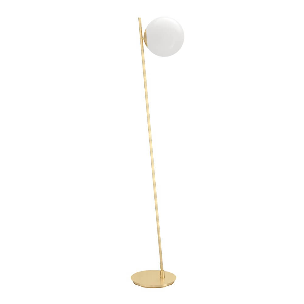 Eglo Vloerlamp Rondo 4 goud met witte bol - 900869