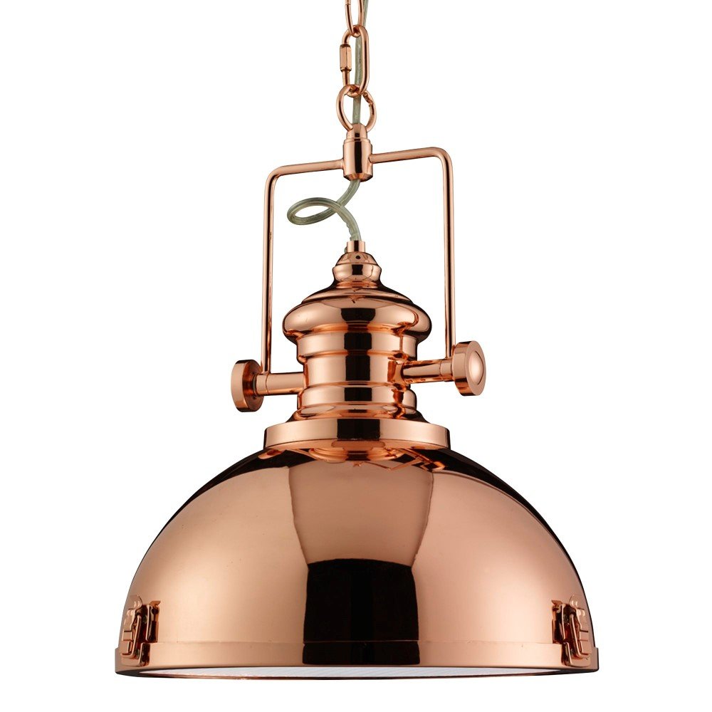 Searchlight Koperen hanglamp Industrial Pendants Ø 31cm - 2297CU