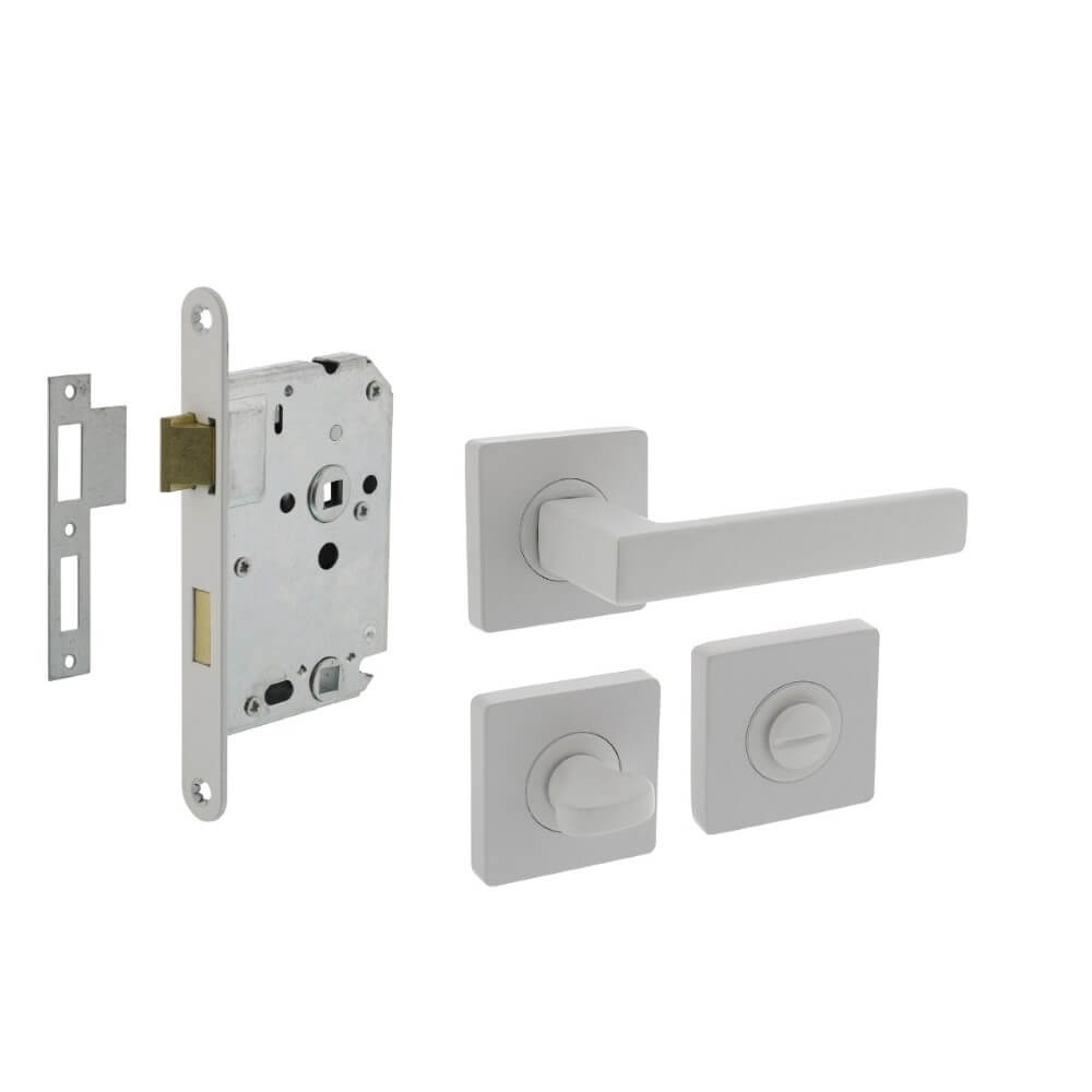 Intersteel Compleet deurklinksetHera wit toilet - 0027.171399