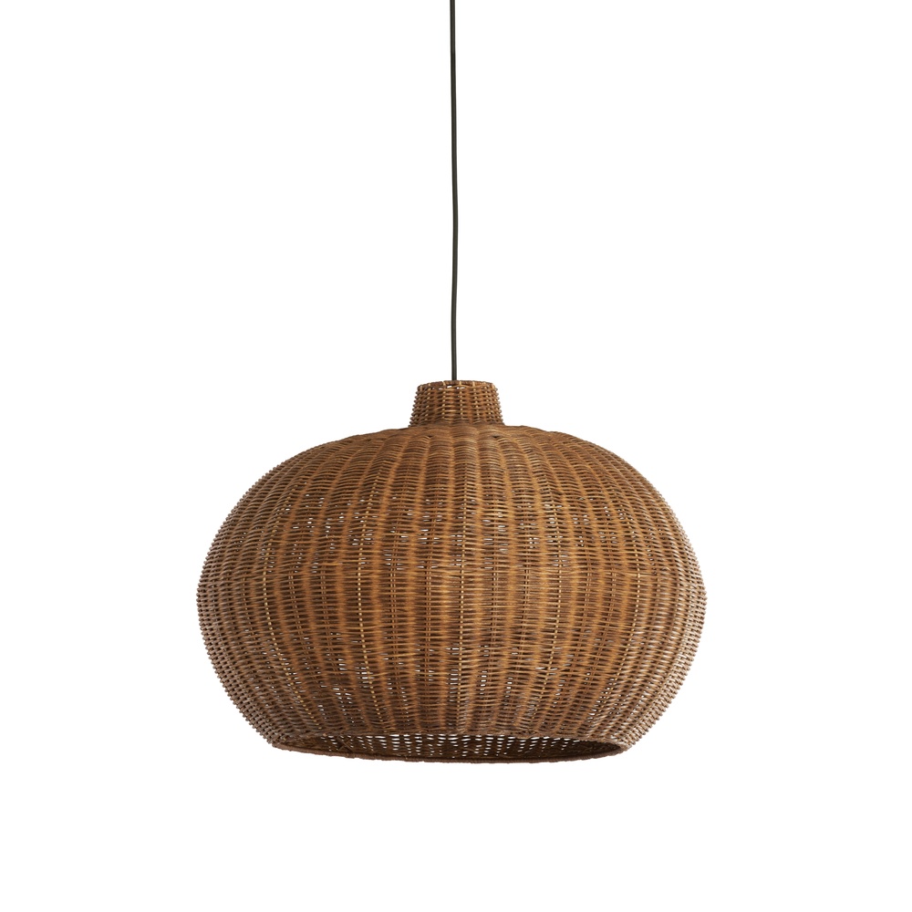 Light & Living Rotan hanglamp Melzor Ø 55cm - donker bruin - 2994083