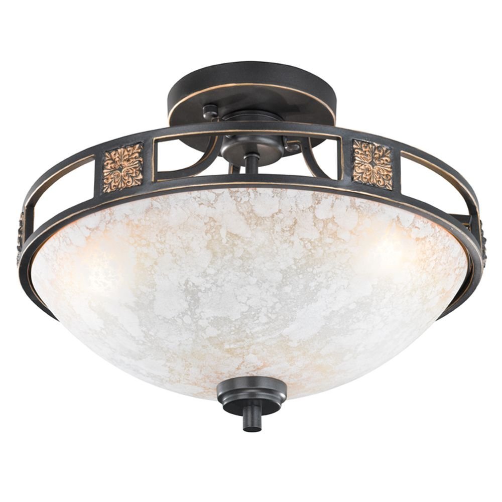 Trio Plafondlamp AntiekSeries 6081 42cm bronsbruin - 608100324