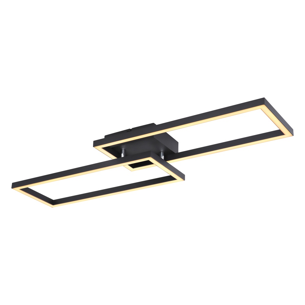 Globo Design plafondlamp Tatjana zwart - 67243-24B