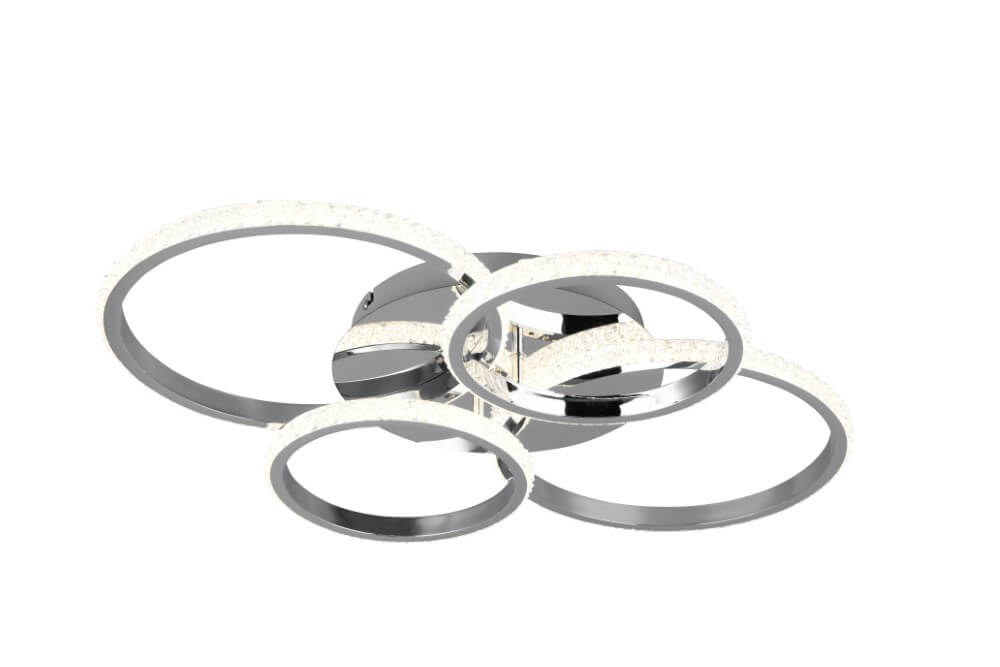 Trio Design plafondlamp Cires chroom - R67364106