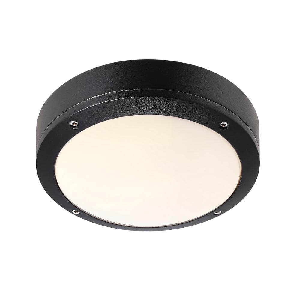 Nordlux Zwarte plafondlampDesi Ø 22,5cm - 77636003