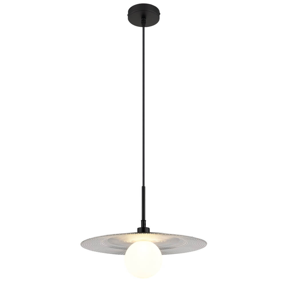 Globo Zwarte hanglamp Riga Ø 33cm - 15637