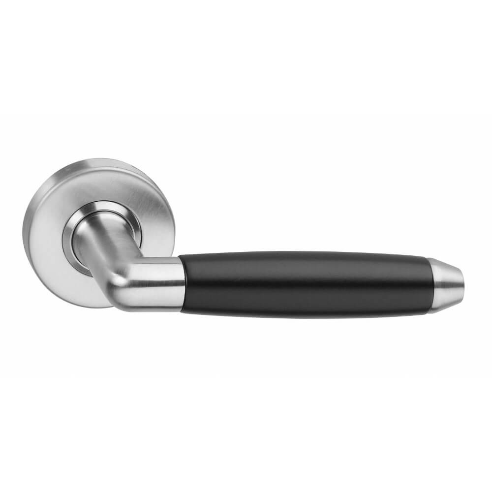 Intersteel Moderne deurklinkCombi geveerd RVS - 0035.064002 afbeelding