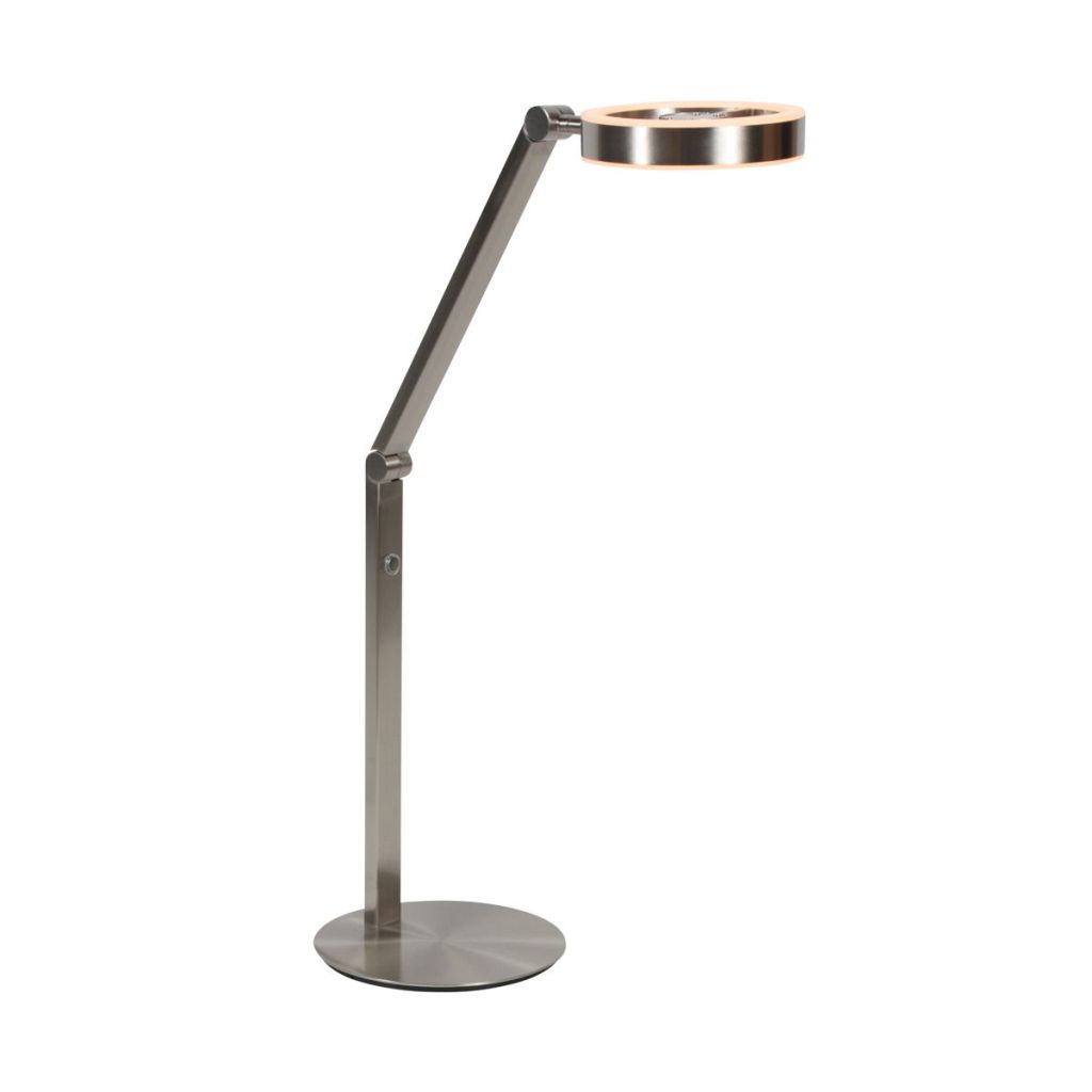 Steinhauer Design tafellampRinglux geborsteld metaal - 4139ST