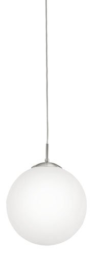 Eglo HanglampRondo glas 30cm metaalgrijs met wit - 85263