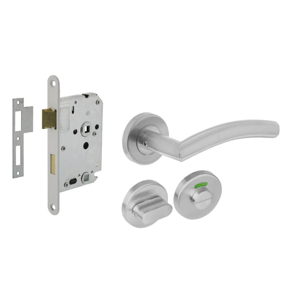 Intersteel Compleet deurklinksetLisa RVS toilet - 0035.124099