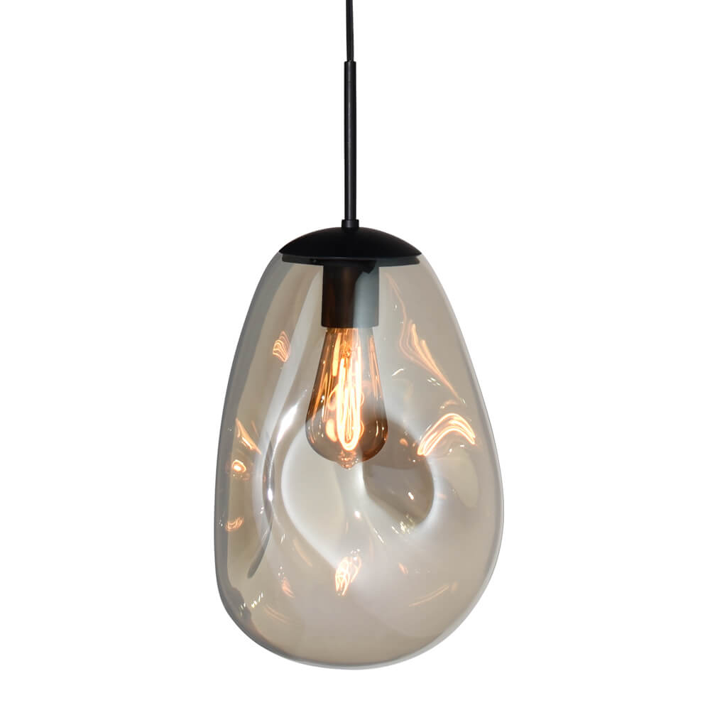 Masterlight Hanglamp Lava 1x goud glas Ø 22,5cm - 2760-05-02-60
