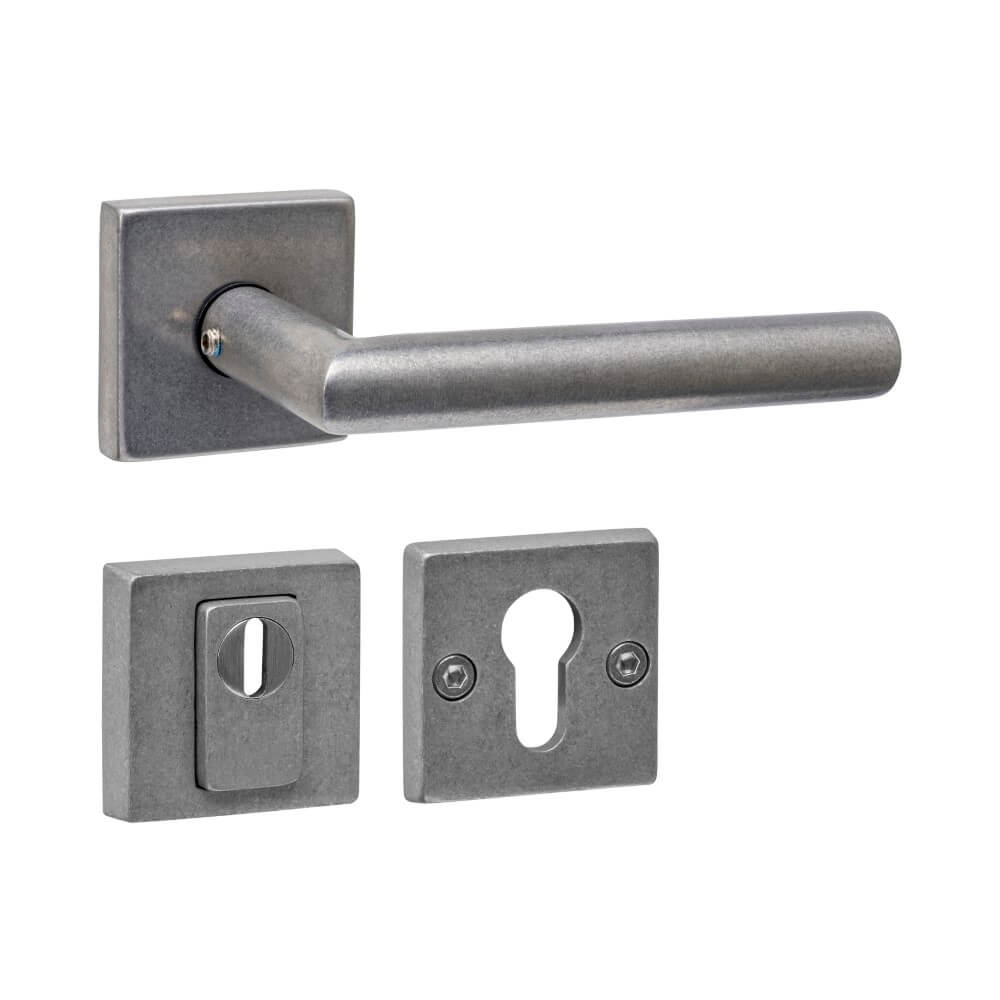 Intersteel AchterdeurbeslagsetJura vierkant RVS - 0034.405725