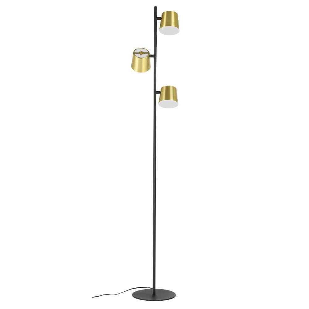 Stars of Light Zwart met gouden vloerlamp Altamira - 39987