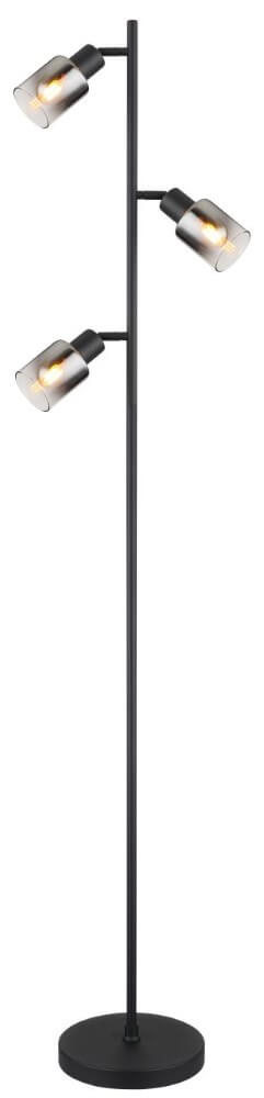 Globo VloerlampHubertus met smoke glas - 54308S