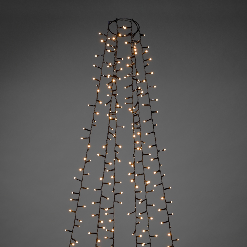 KonstSmide Verlichtingset 240cm - 6x 110 led - 2100K frosted voor kerstboom - 6650-830