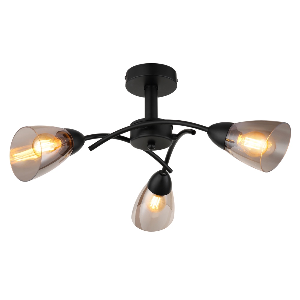 Globo Zwarte plafondlampPaula design - 61800308