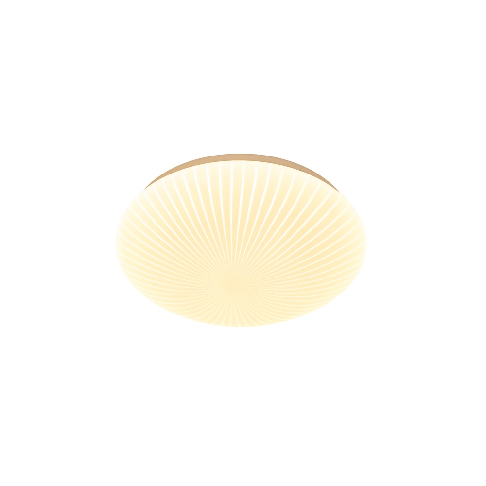 Searchlight PlafonniereMalta Ø 30cm streep - 3-staps CCT - 23381-30WH