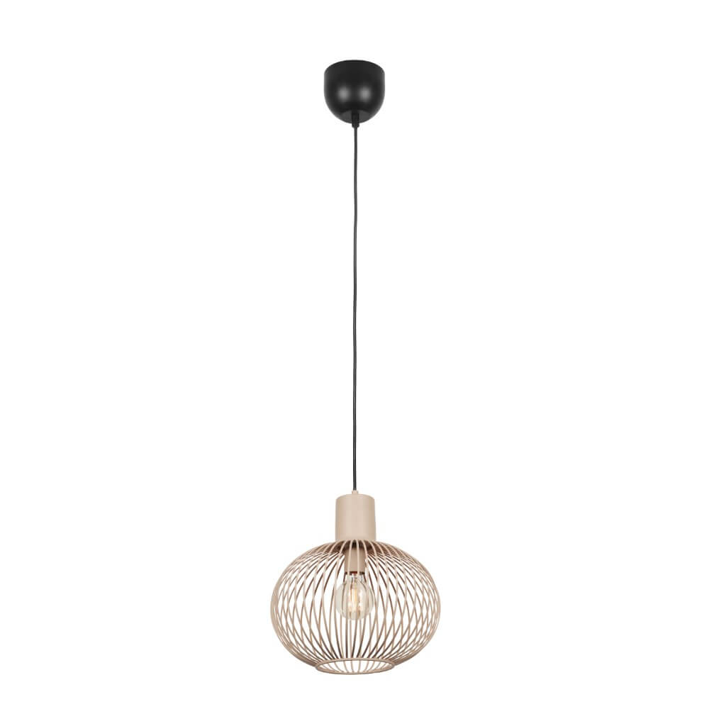Trio Draad hanglampGila Ø 33cm - zand - 365790166