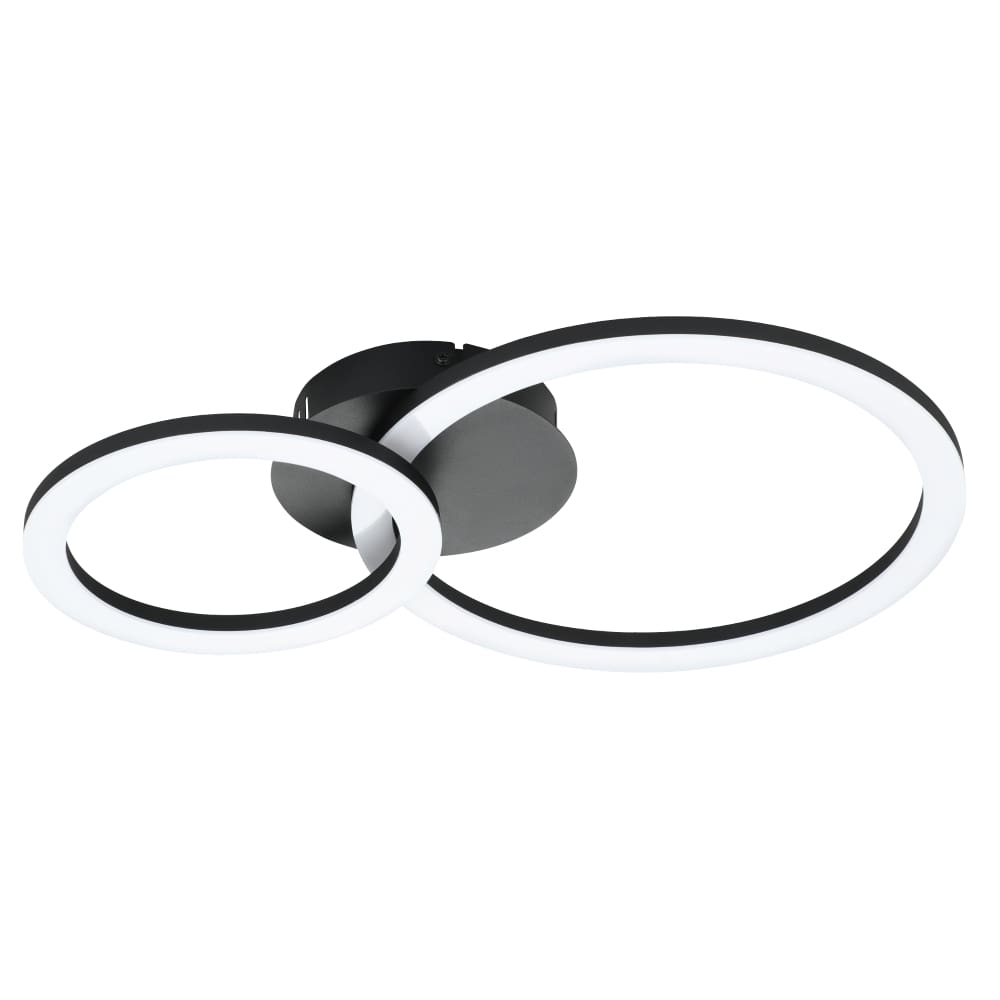 Eglo Plafondlamp Zigbee Parrapos-Z 44,5x30cm zwart - 900322