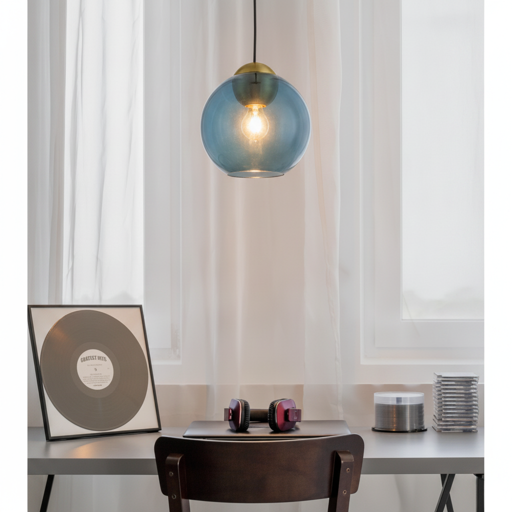 Lyora Design hanglampMidori blauw glas - 9009240