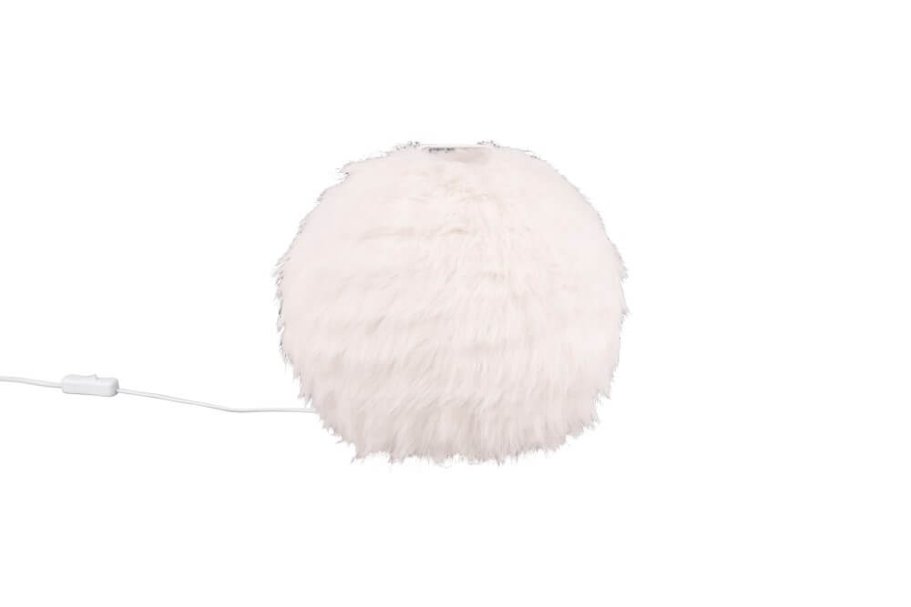 Trio Stoffen tafellampFurry crème Ø 30cm - R51581001