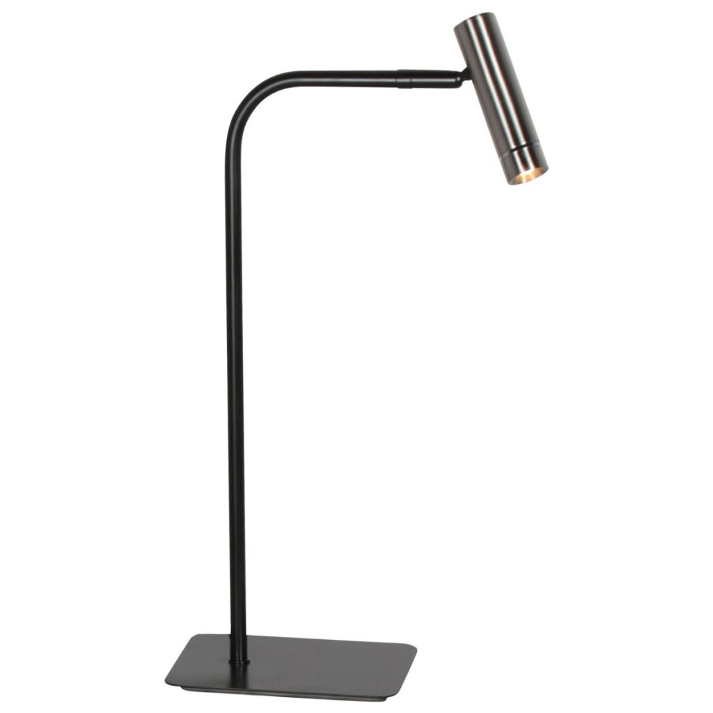 Steinhauer TafellampLumo zwart met nikkel - 4606ST