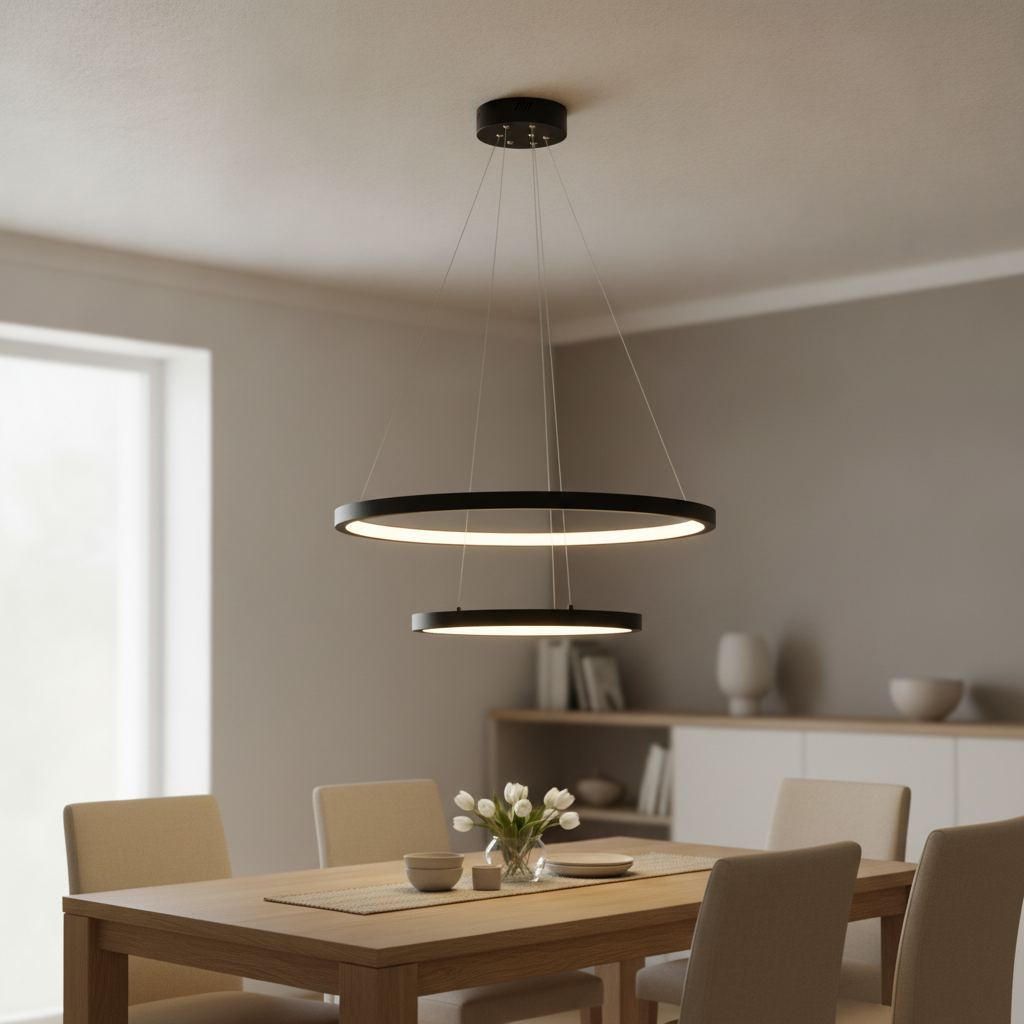 Lyora Zwarte hanglampEmpatia design dubbel - 110249
