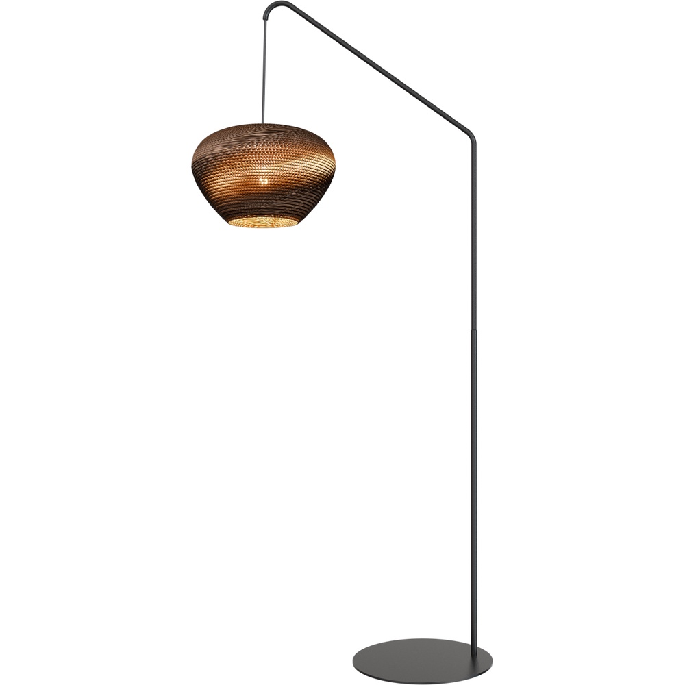 Masterlight Think Paper vloerlamp Cartone zwarte voet - 1510-05-44