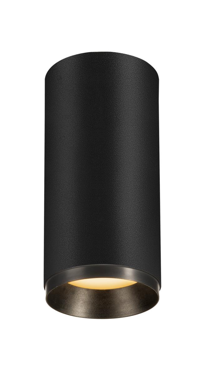 SLV OpbouwspotNuminos M Dali cilinder zwart 2700K - 60gr - 1004508