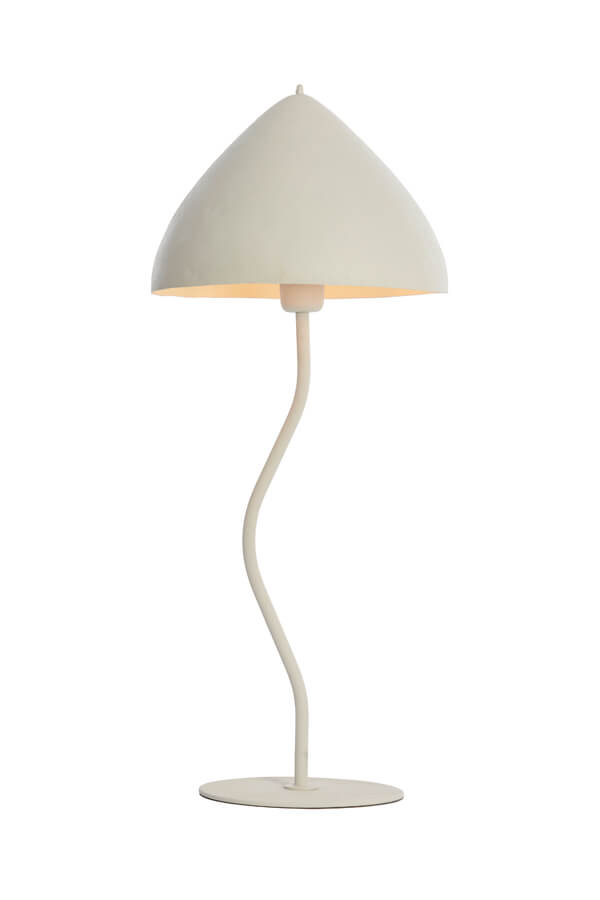 Light & Living Tafellamp Elimo Ø 25cm x 60cm wit - 1884543