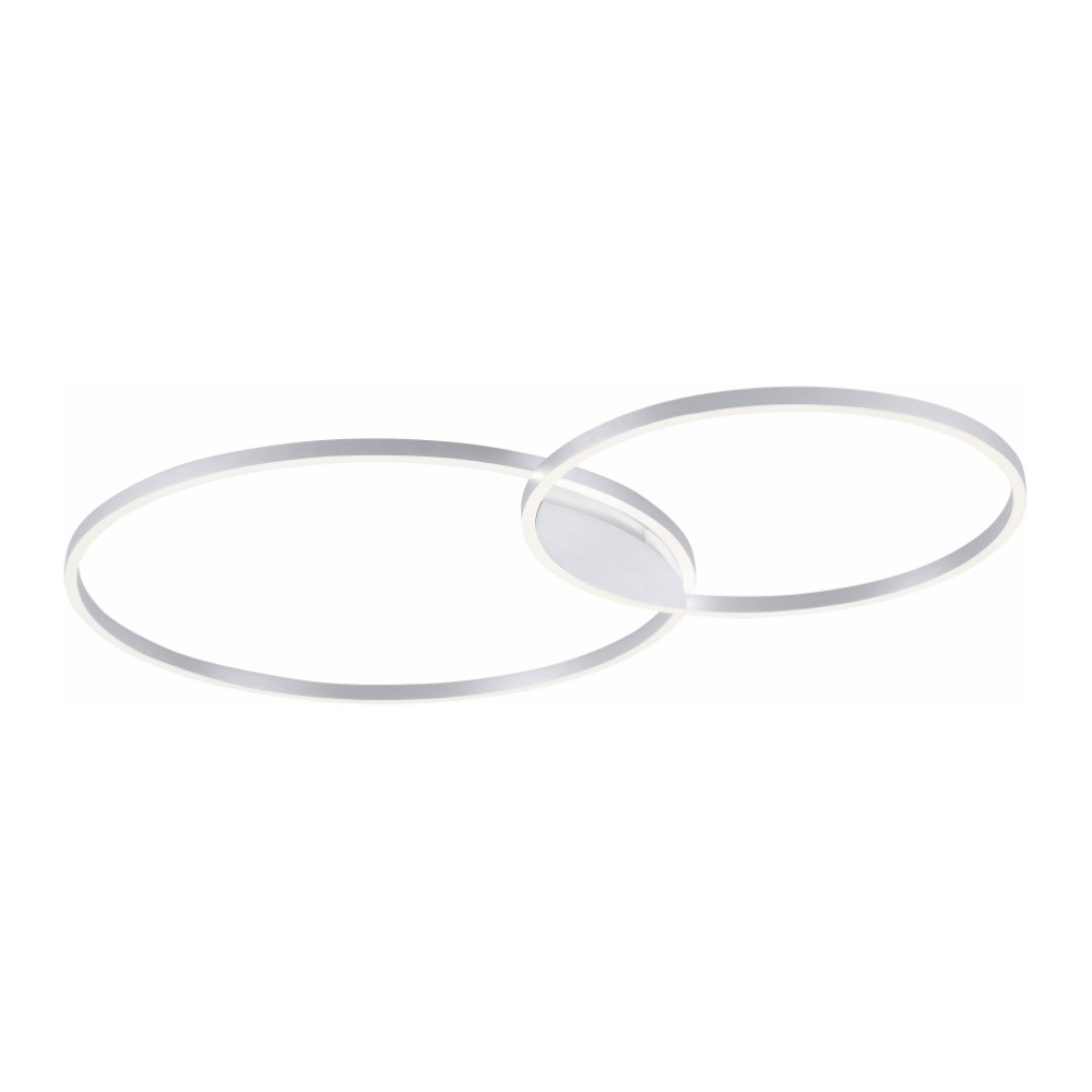 Paul Neuhaus Design plafondlampQ-Kate 2-rings 124cm grijs - 6590-95