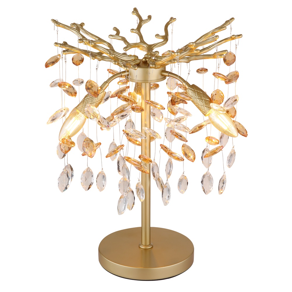 Globo Tafellamp Queena goud Ø 36cm - 64138TG