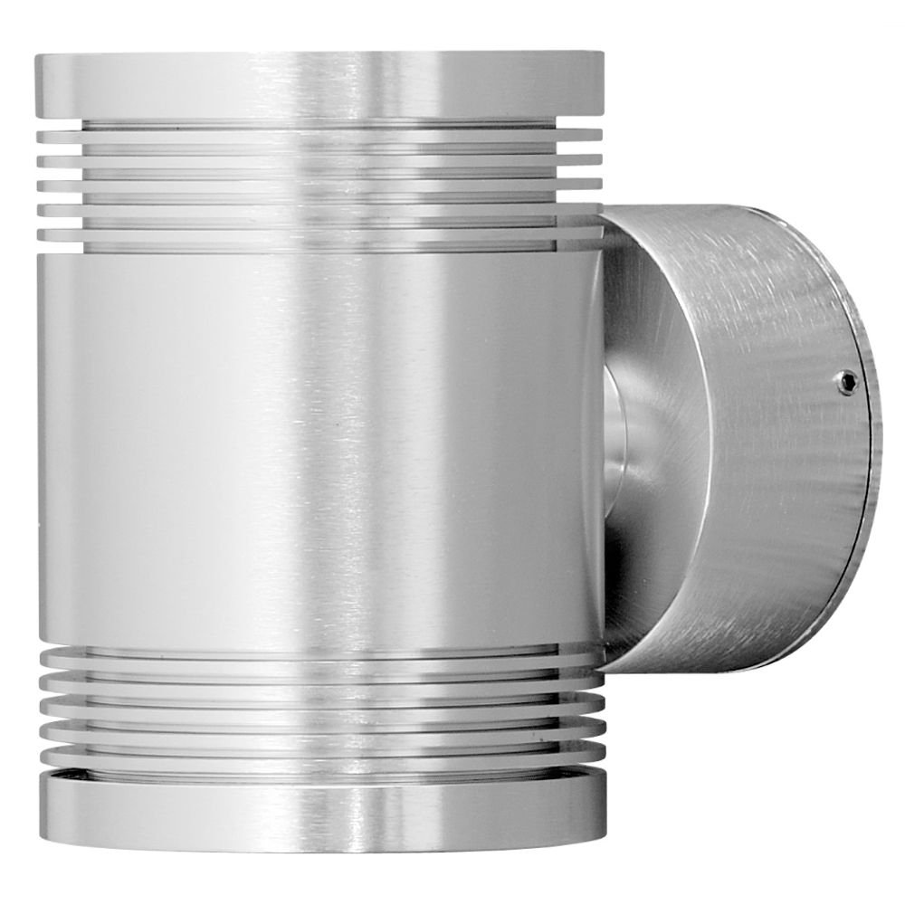 KonstSmide Led wandspot Monza 2x6w - 3000K 14cm metaalgrijs - 7931-310