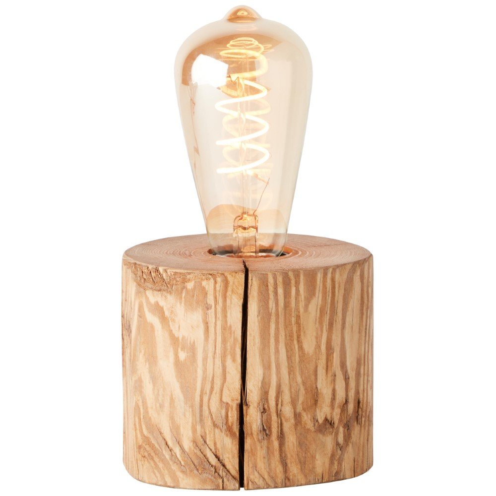 Brilliant Hout tafellampjeTrabo 10cm houtbruin - 93111/36