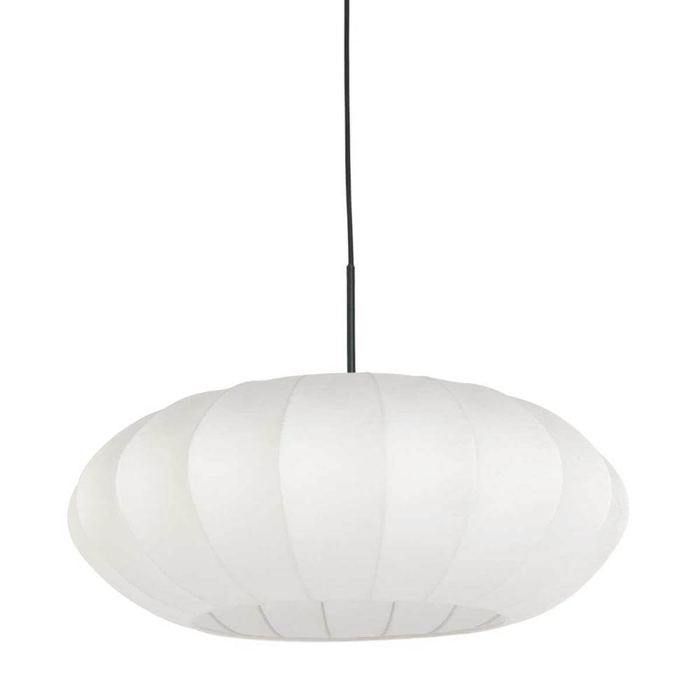 Steinhauer HanglampSparkled Light zwart met witte kap - 3809ZW