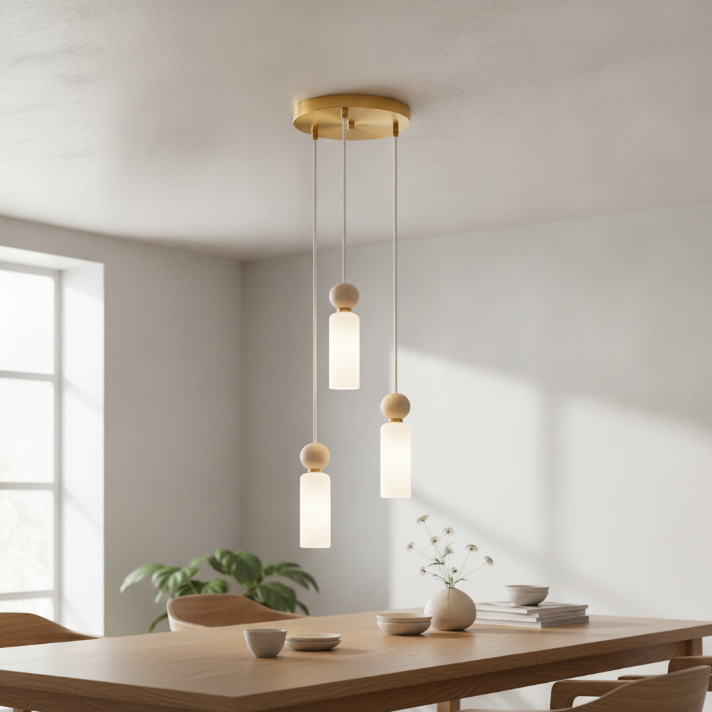Lyora HanglampFilomena 3-lichts goud - 9019785