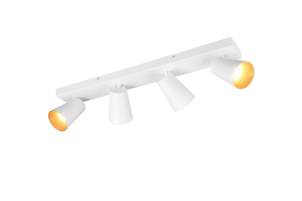 Trio 4-licht opbouwspot Sharp wit - 817100431